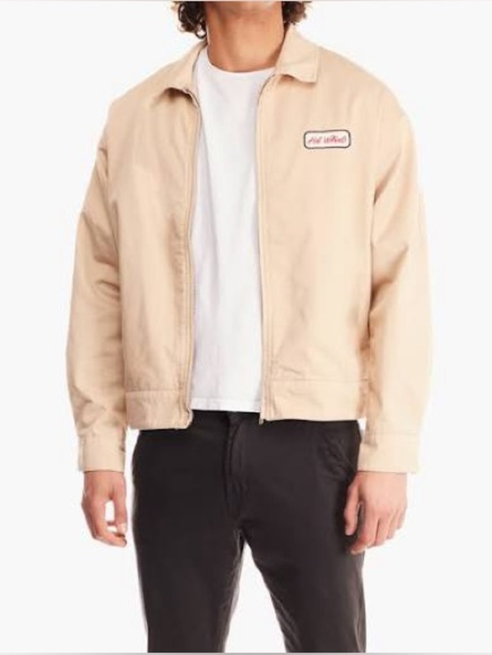 Hot Wheels x Forever 21 Highs & Lows Beige Zip Up Lowrider Jacket Sz M Men's